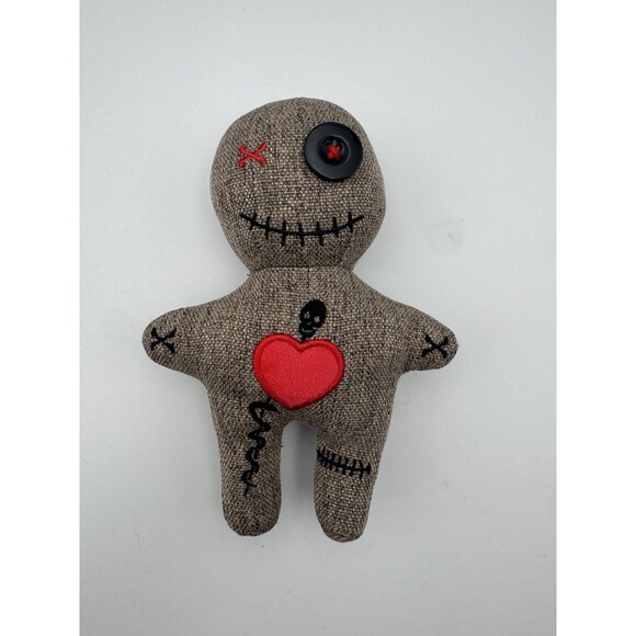 Creepy Voodoo‎ Doll Plush 6.5” Goth Emo Haunted Punk Cute Weird Halloween Scary - Picture 5 of 7